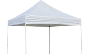 White 10 x 10 pop up tent