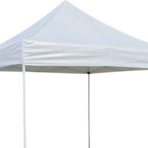 White 10 x 10 pop up tent