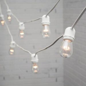 white edison bulb strings lights