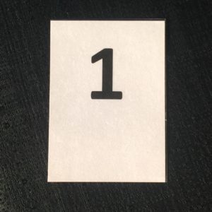 table numbers