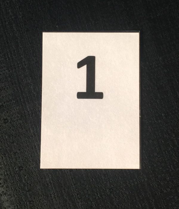 table numbers