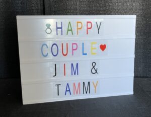 led battery operated light box