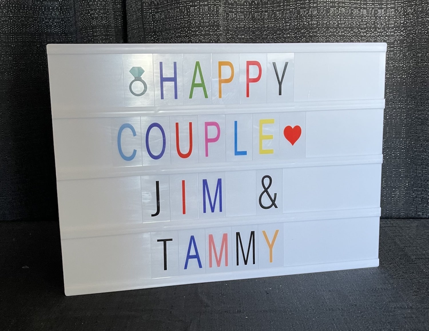 led battery light box