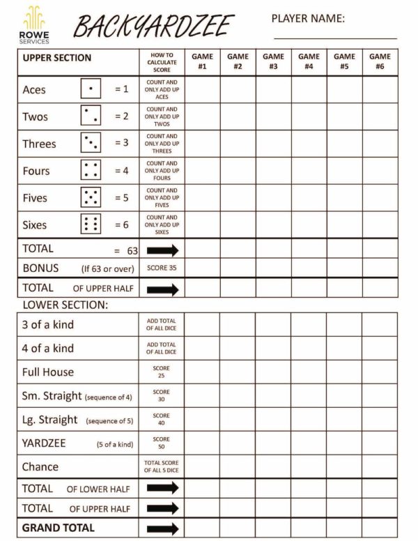 backyardzee score card