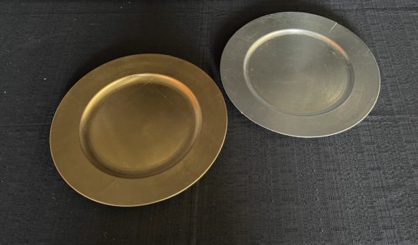 Gold and Silver Chargers