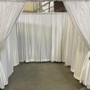 enclosed drape wedding canopy