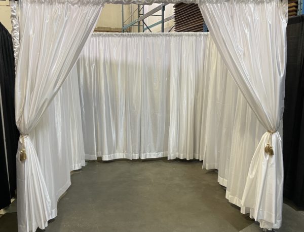 enclosed drape wedding canopy