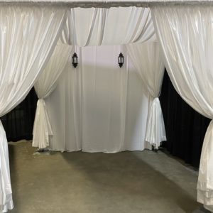 wedding canopy with swag top