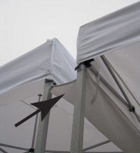 tent rain gutter