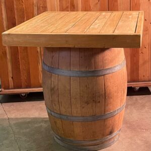 Wine Barrel 36" square wood topper