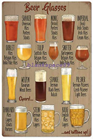 beer glasses vintage sign