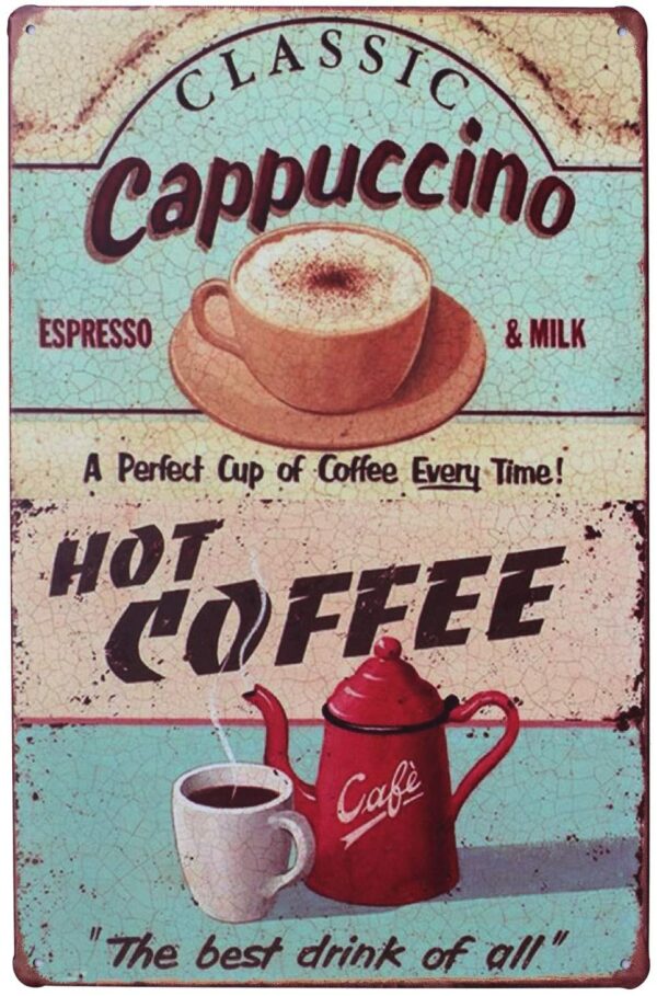 cappuccino vintage sign