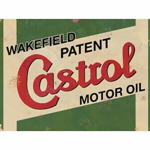 castrol motor oil vintage sign