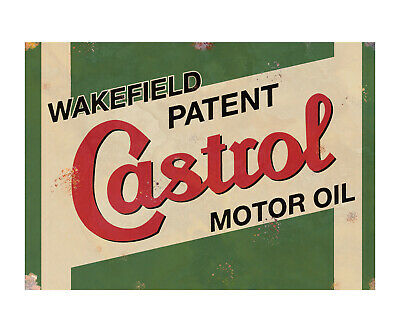 castrol motor oil vintage sign