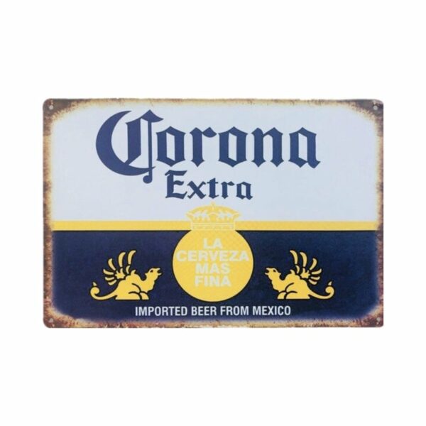 corona beer vintage sign