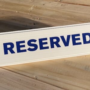 reserved sign