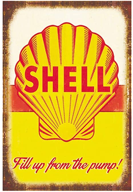 shell gas vintage sign