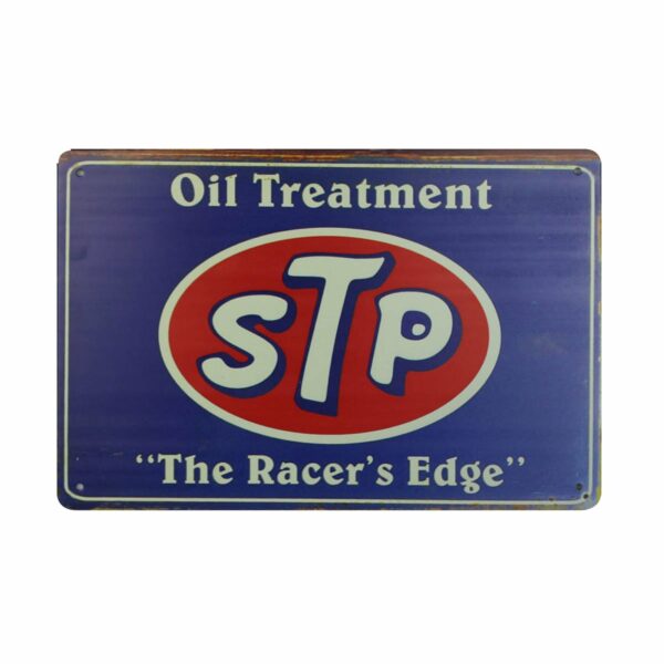 stp oil treatment vintage sign