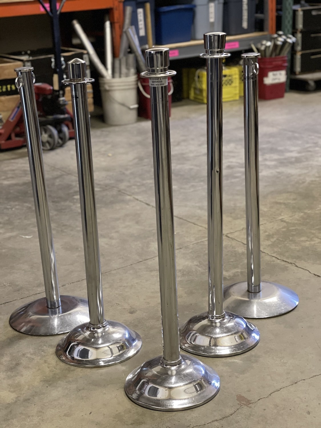 used chrome stanchions