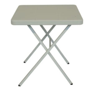 27" white table