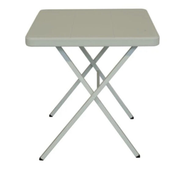 27" white table