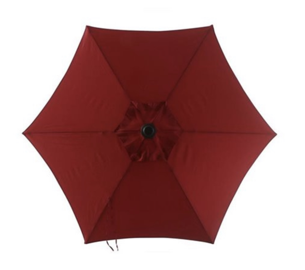 red 7 ft umbrella top