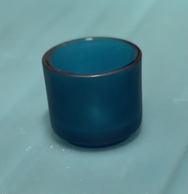 Blue votive candle holders