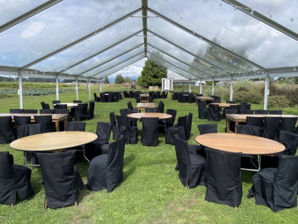 schoolhouse farm wedding tables