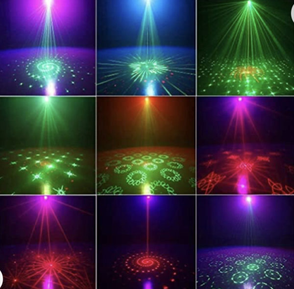 Laser DJ light in use