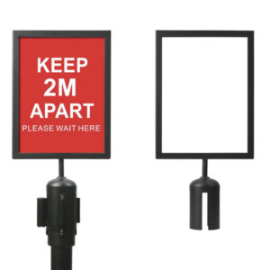 Retractable sign stand