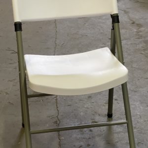 folding white chair