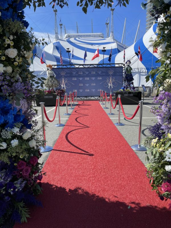 stanchions at opening night