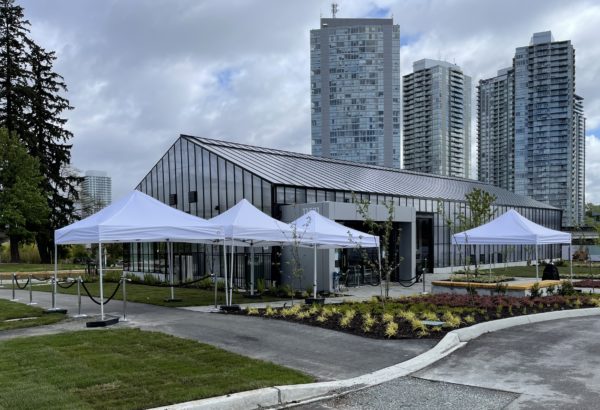 Tents at presentation centre