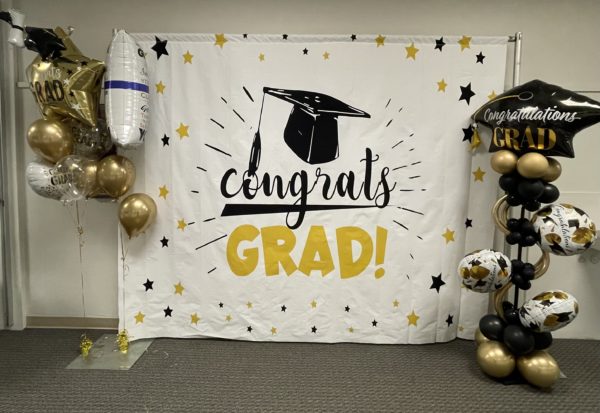 Congrats grad backdrop