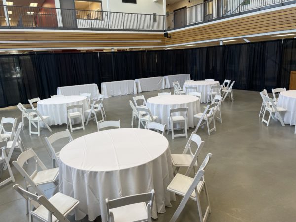 Banquet seating in gym