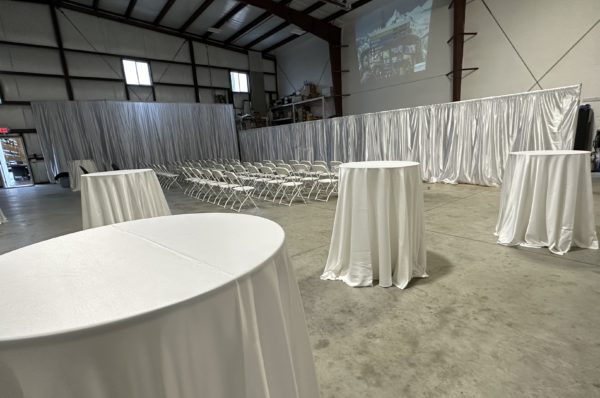 White Poly-Sateen Drape - Image 4