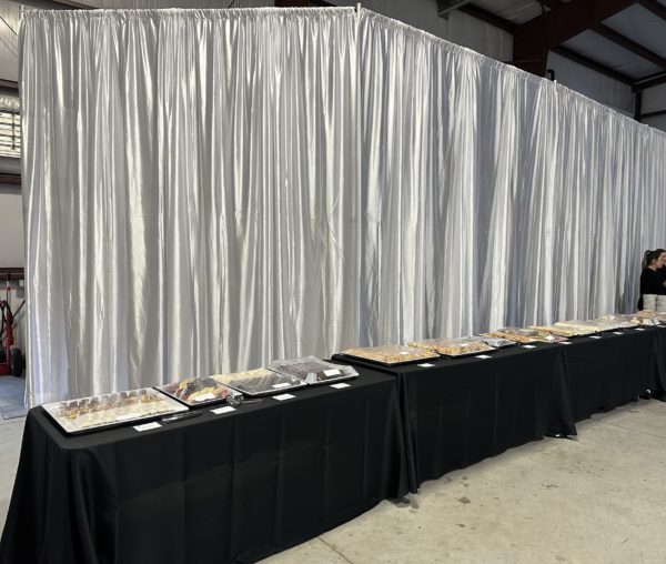 White Poly-Sateen Drape - Image 3