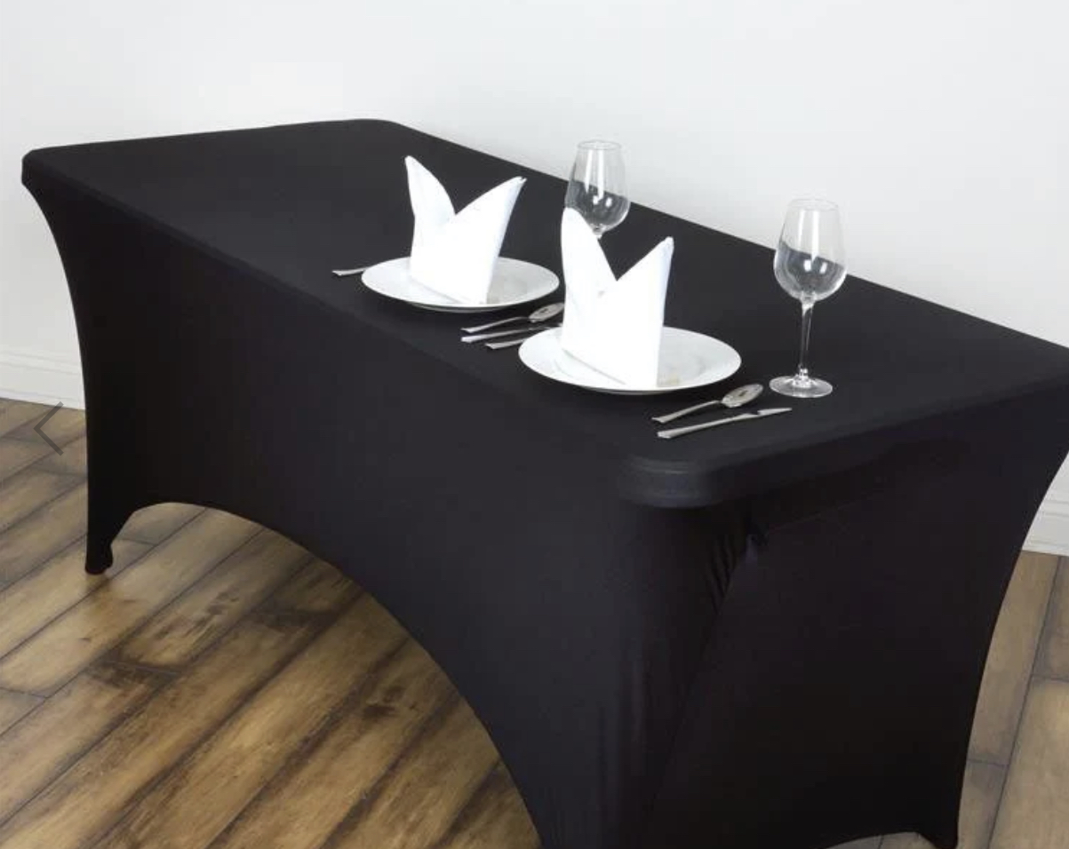 Spandex banquet table covers - Rowe Events