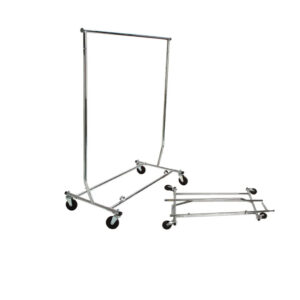 Folding garment rack