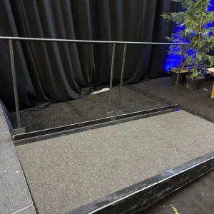 Accessibility ramp railing