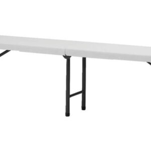White plastic bench