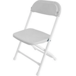 Children's White Folding Chair